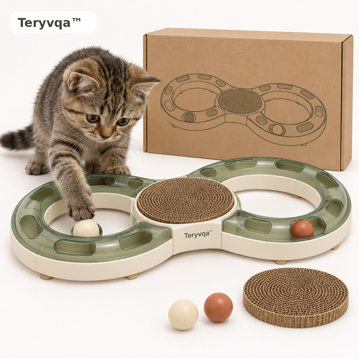 teryvq™ LoopCraft Modular Track Ball Game Center