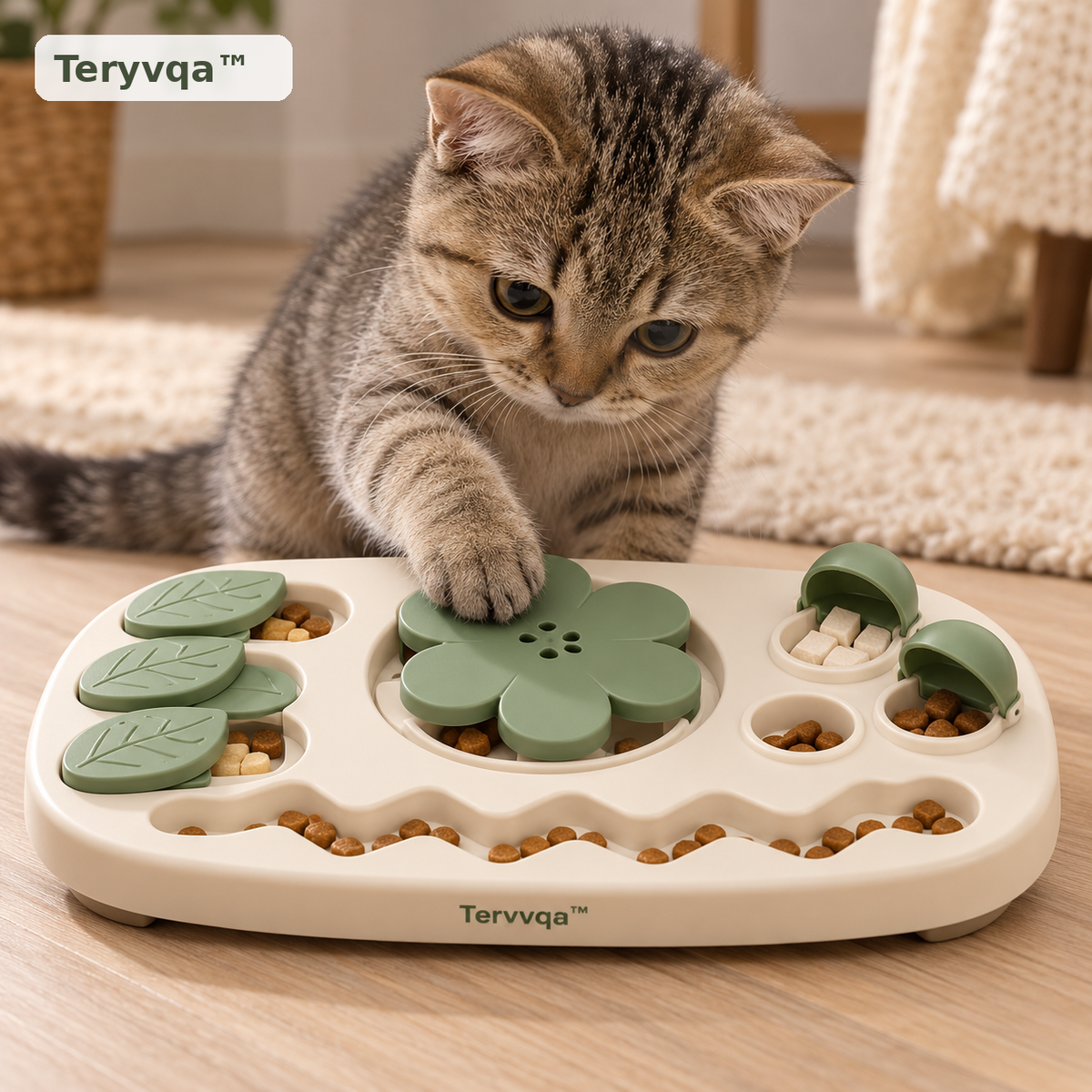 teryvq™ QuestBites Multi-Compartment Puzzle Feeder