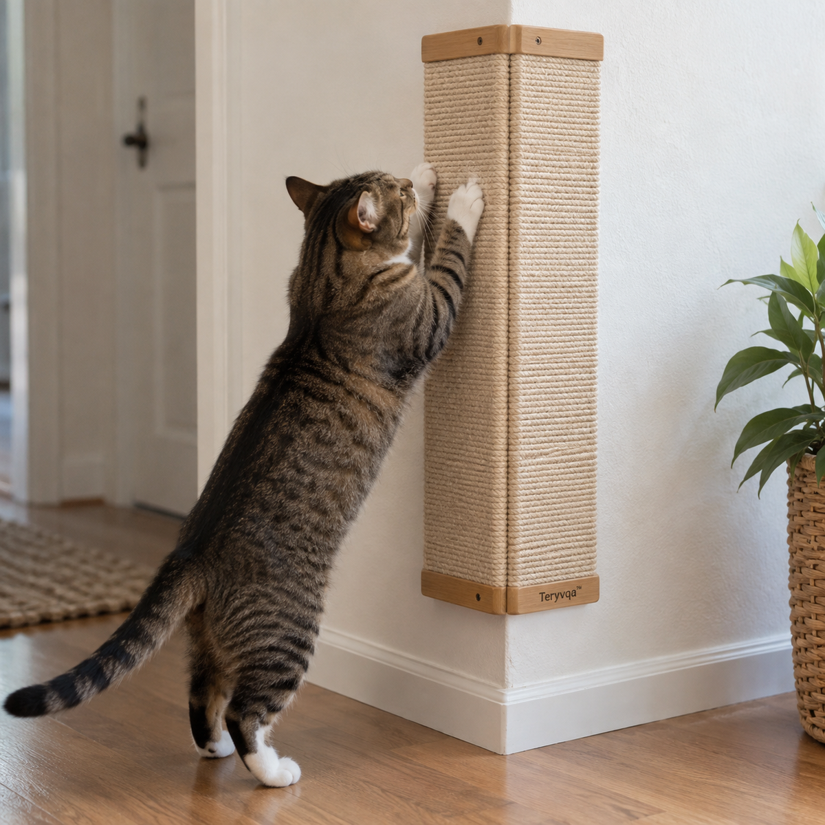 teryvq™ CornerClimb Wall-Corner Sisal Scratcher Set