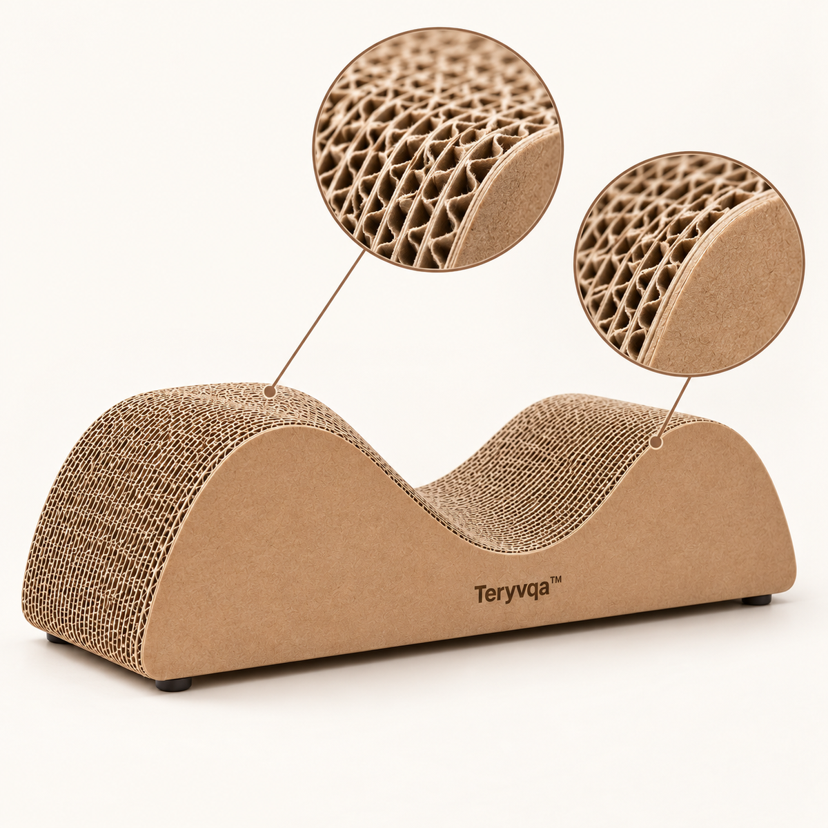 WaveNest Reversible Cat Scratcher | teryvq™