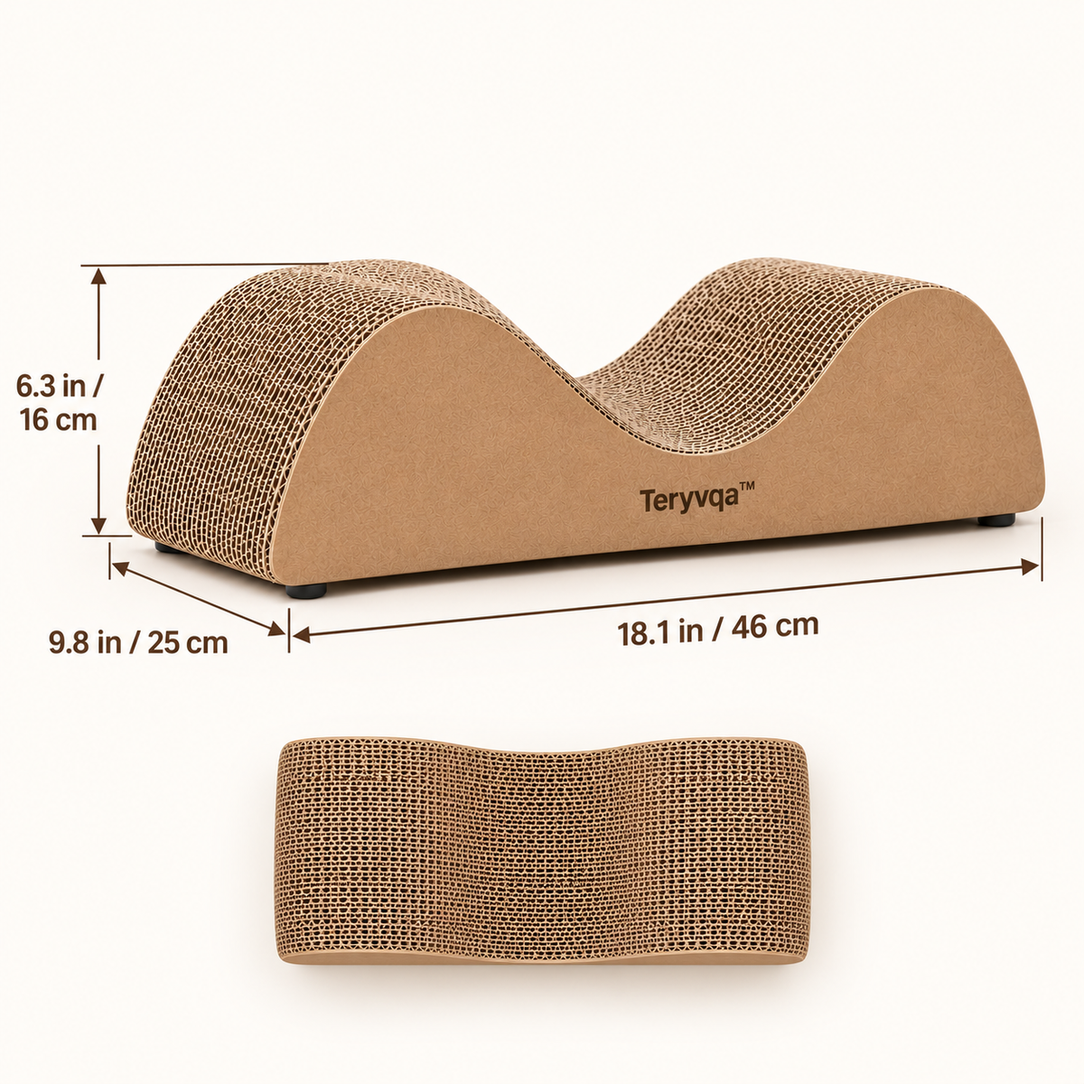 WaveNest Reversible Cat Scratcher | teryvq™
