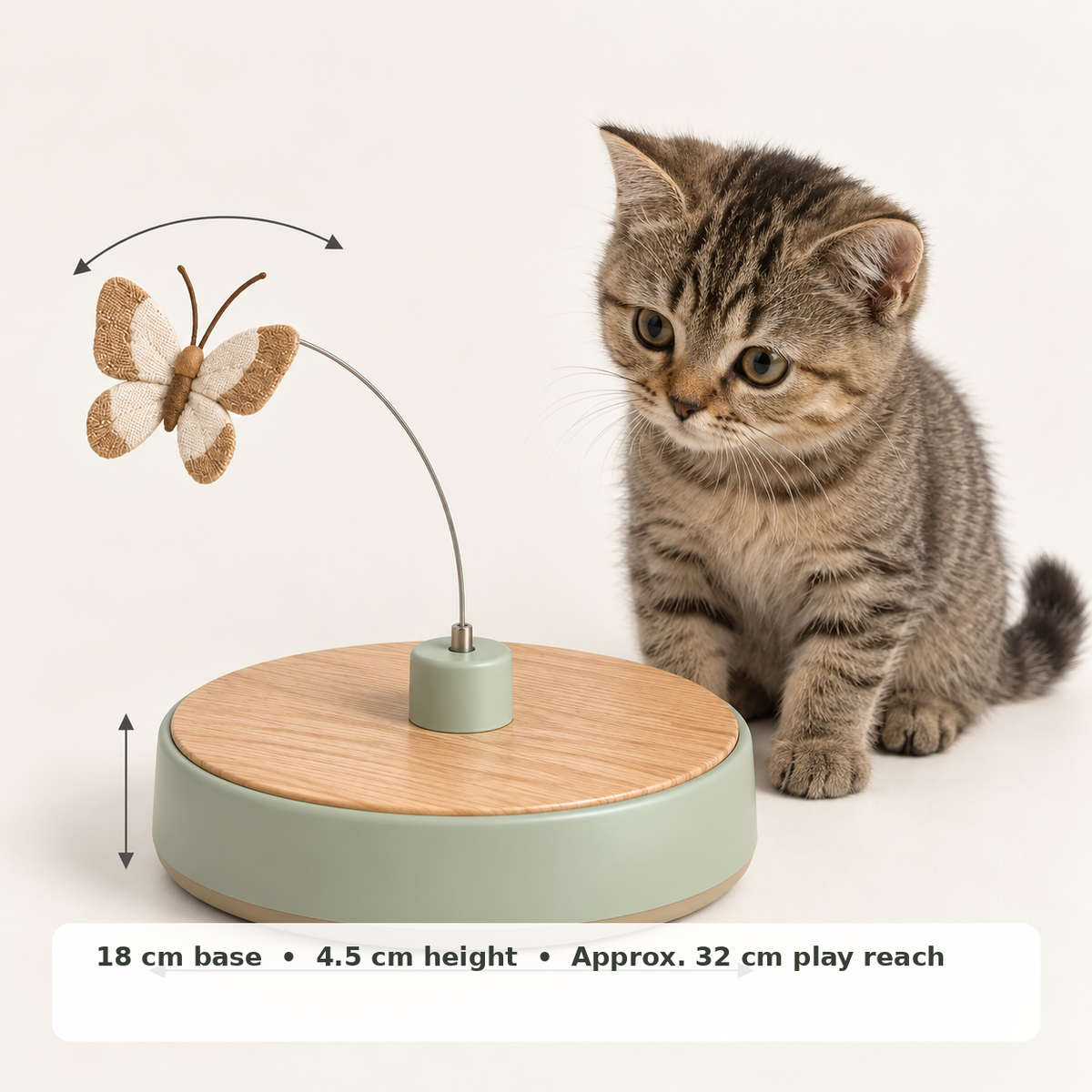 teryvq™ FlutterSpin Rotating Butterfly Cat Toy