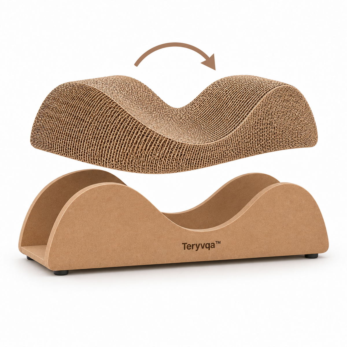 WaveNest Reversible Cat Scratcher | teryvq™